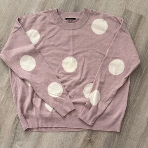 Pink Polka Dot Sweater